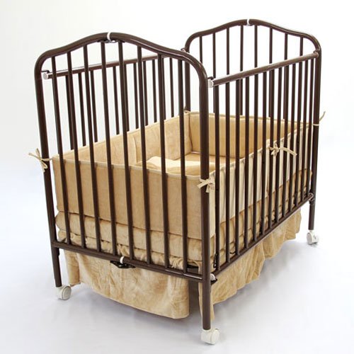 Compact Folding Metal Crib Finish