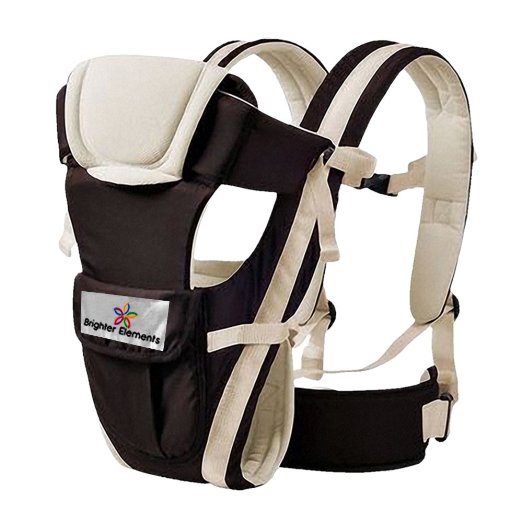 Baby Carrier By Brighter Elements- Best For Newborn, Infant, Toddler, & Child- 4 in 1- backpack, Front Facing, Kangaroo, & Sling Positions