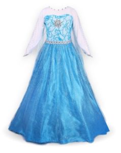 JerrisApparel Snow Queen Elsa Party Dress Costume Princess Cosplay Dress Up