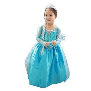 Loel Princess Inspired Girls Snow Queen Party Costume Dress